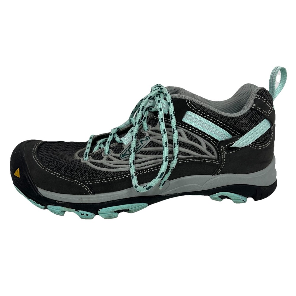 KEEN Saltzman Women's Hiking Trail Shoes Size 6.5‎ W Raven/Eggshell Blue